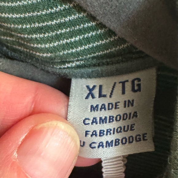 OREGON DUCKS TOMMY BAHAMA Football Collared Men’s Polo Green Micro stripe SZ XL - Picture 12 of 15